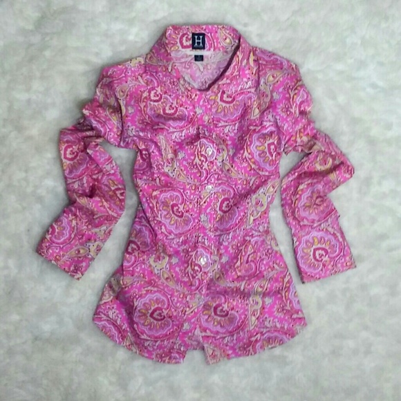 Tommy Hilfiger Tops - Pink Paisley Hilfiger Blouse